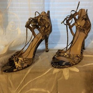 Animal print sandals